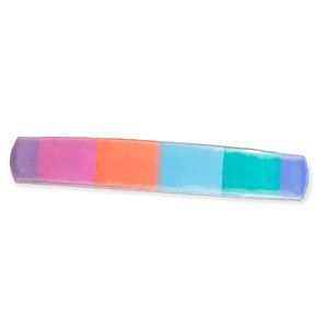 1980’s Pastel Rainbow French Bar Barrette, French Hair Clip, 4” Long, Deadstock
